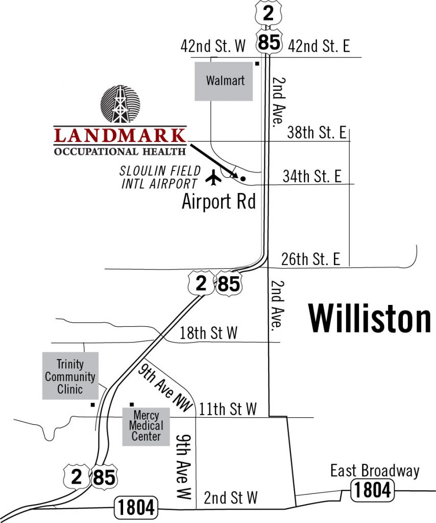 Driving Directions and Map Landmark Occ Health
